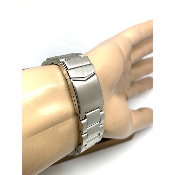 Gevril Men's Watch 4850A Wall Street Swiss Automatic Diver Black Dial Steel 43mm - Picture 10 of 14